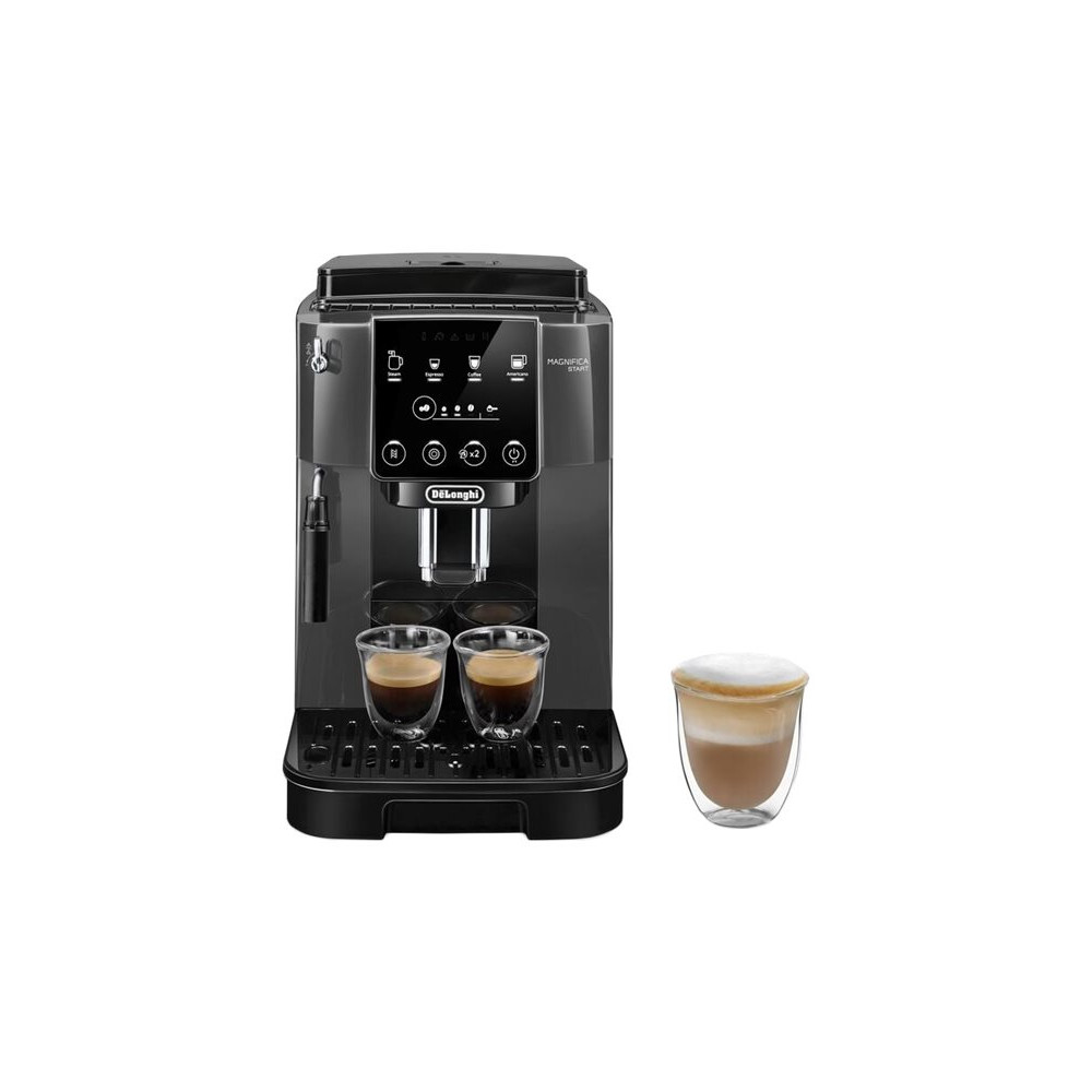 Produktbild för De'Longhi Magnifica Start ECAM220.22.GB - automatisk kaffekokare med mjölkskummare - 15 bar - mörkgrå