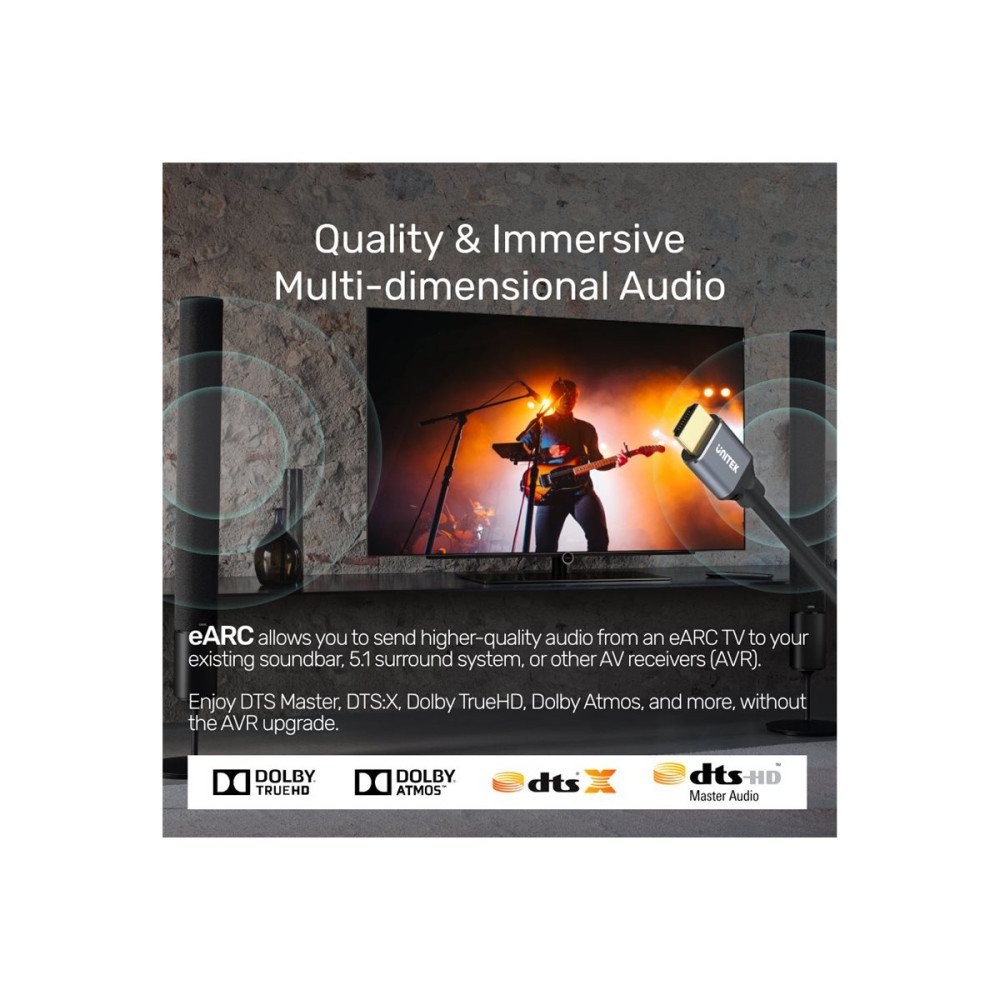 Produktbild för Unitek HDMI-kabel - 5 m
