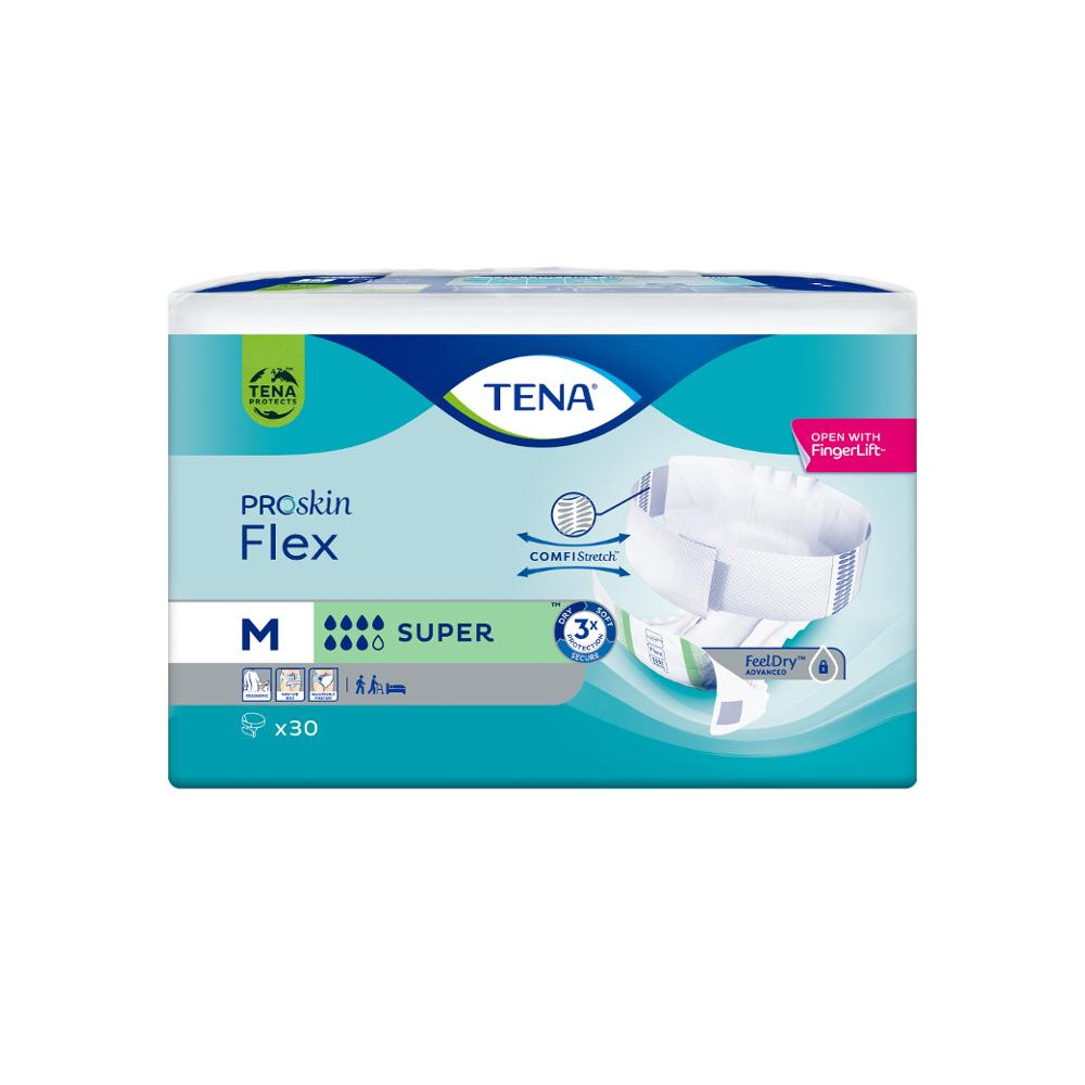 Produktbild för Inkoskydd TENA Flex Super M 30/fp