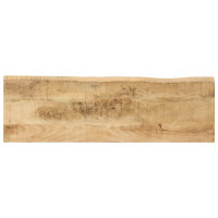 Produktbild för Avlastningsbord med levande kant 105x33x76 cm massivt mangoträ