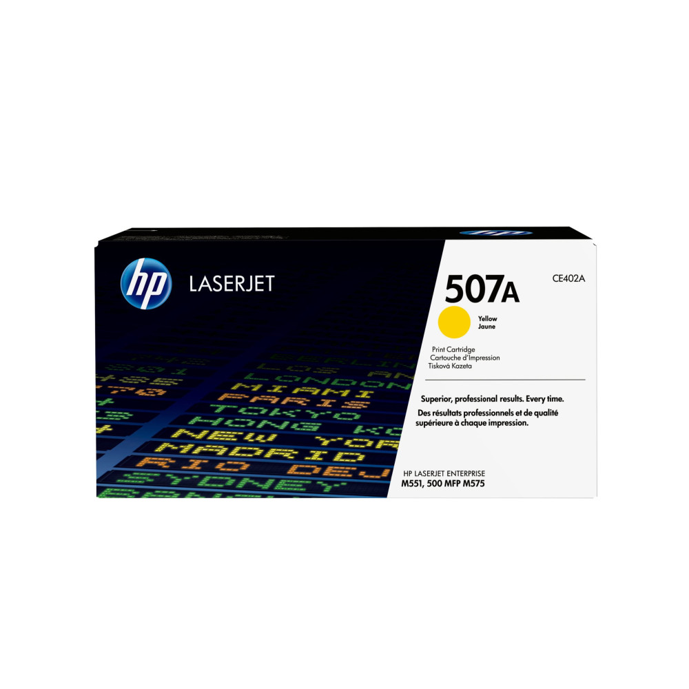 Produktbild för HP 507A - gul - original - LaserJet - tonerkassett (CE402A)