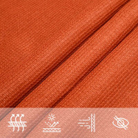 Produktbild för Solsegel 160 g/m² rektangulär orange 3x4,5 m HDPE