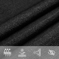 Produktbild för Solsegel 160 g/m² triangulär svart 5x7x7 m HDPE