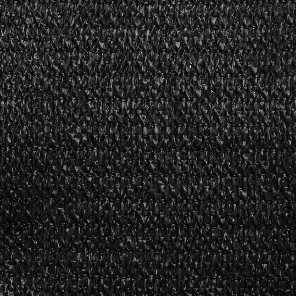Produktbild för Solsegel 160 g/m² triangulär svart 5x7x7 m HDPE
