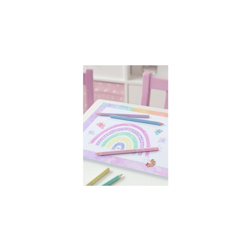Produktbild för Färgpenna FABER Jumbo Grip pastel 5/fp