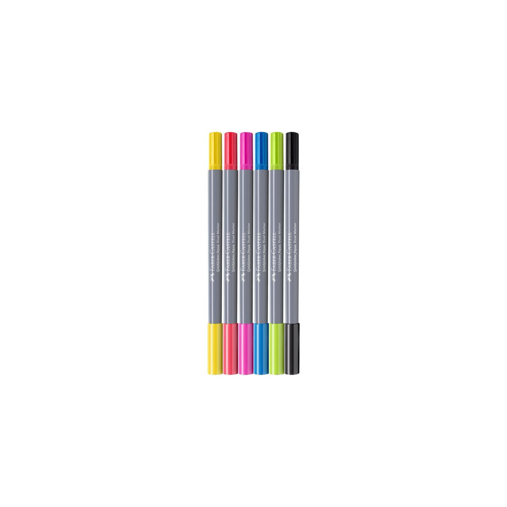 Produktbild för Fiberpenna Goldfaber Aqua Dual 6/fp