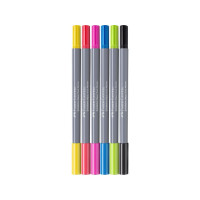 Produktbild för Fiberpenna Goldfaber Aqua Dual 6/fp
