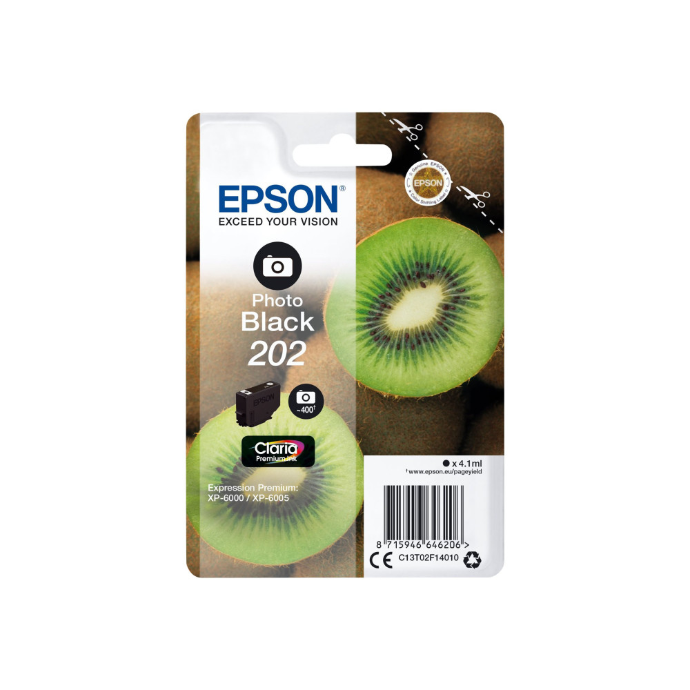 Produktbild för Epson 202 - foto-svart - original - bläckpatron