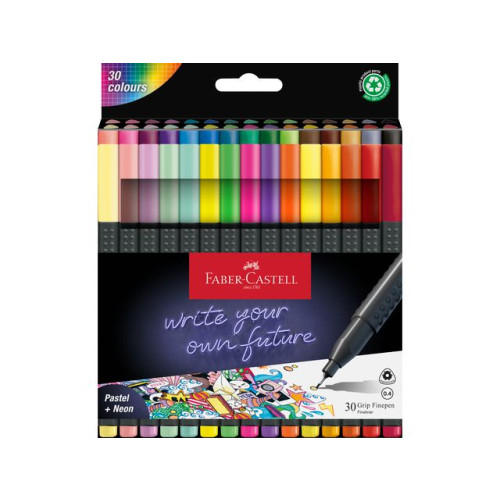 FABER-CASTELL Fiberpenna FABER Grip Fine 0.4 mm 30/fp