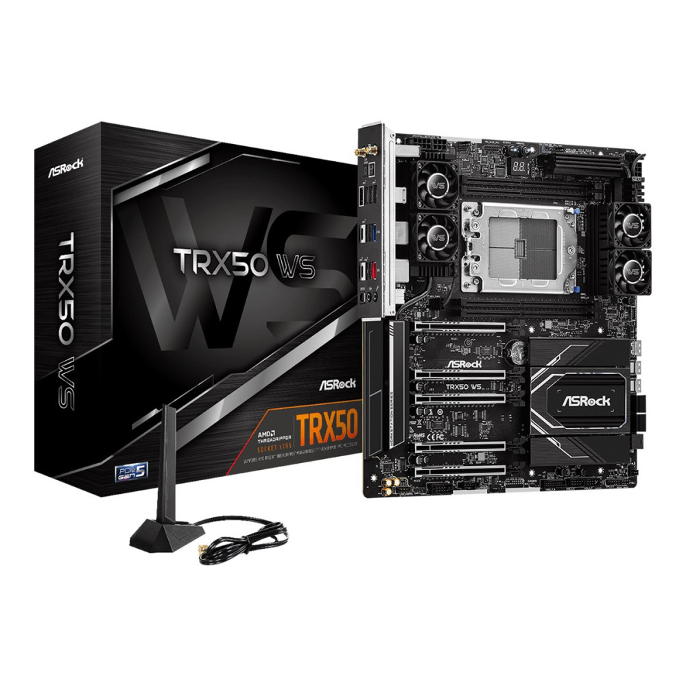 Produktbild för ASRock TRX50 WS - moderkort - utökad ATX - Socket sTR5 - AMD TRX50
