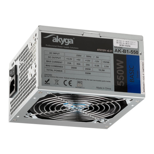 Akyga Akyga Basic Series AK-B1-550 - nätaggregat - 550 watt