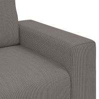 Produktbild för Loveseat soffa ljusgrå 160x77x82 cm manchestertyg