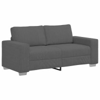 Produktbild för Loveseat soffa mörkgrå 180x77x82 cm manchestertyg