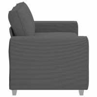 Produktbild för Loveseat soffa mörkgrå 180x77x82 cm manchestertyg