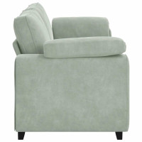 Produktbild för 3-sitssoffa ljusgrå 220x77x82 cm sammet