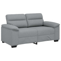 Produktbild för 2-sitssoffa ljusgrå 160x81x84 cm tyg