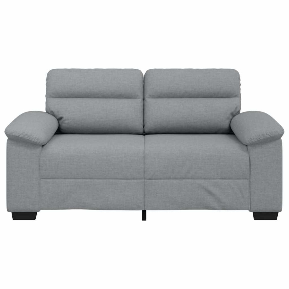 Produktbild för 2-sitssoffa ljusgrå 160x81x84 cm tyg