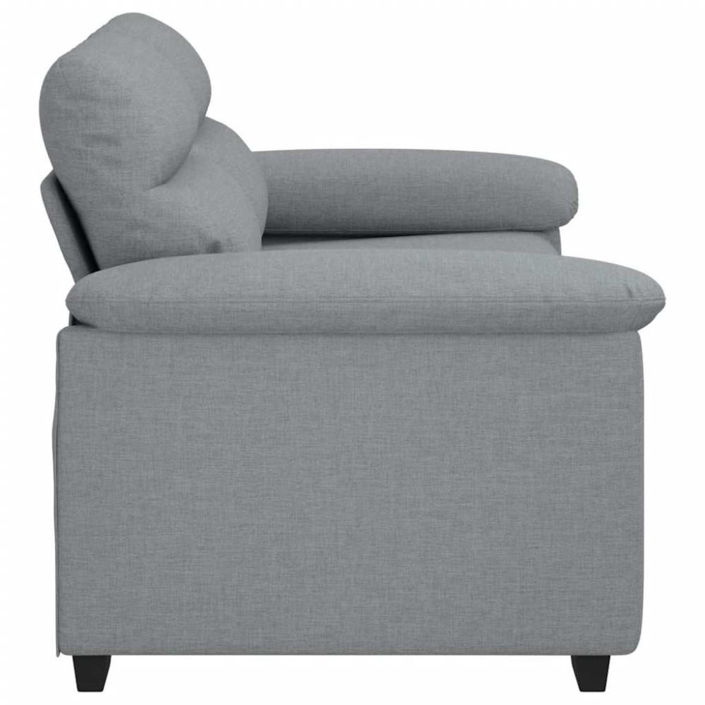 Produktbild för 2-sitssoffa ljusgrå 160x81x84 cm tyg