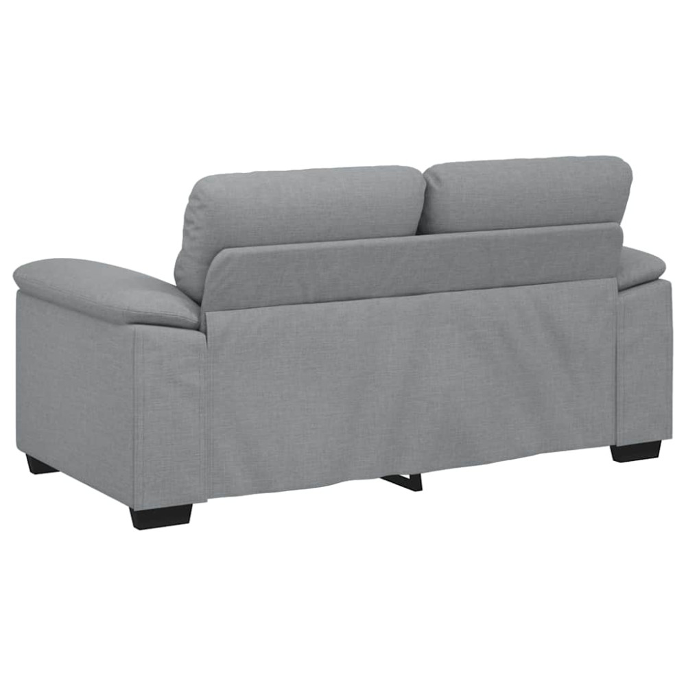 Produktbild för 2-sitssoffa ljusgrå 160x81x84 cm tyg