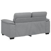 Produktbild för 2-sitssoffa ljusgrå 160x81x84 cm tyg