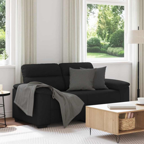 vidaXL 2-sitssoffa svart 160x81x84 cm tyg
