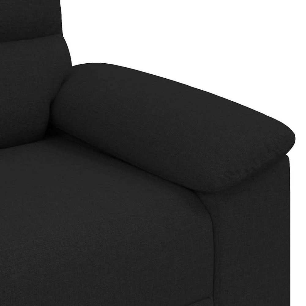 Produktbild för 2-sitssoffa svart 160x81x84 cm tyg