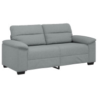 Produktbild för 2-sitssoffa ljusgrå 180x81x84 cm tyg