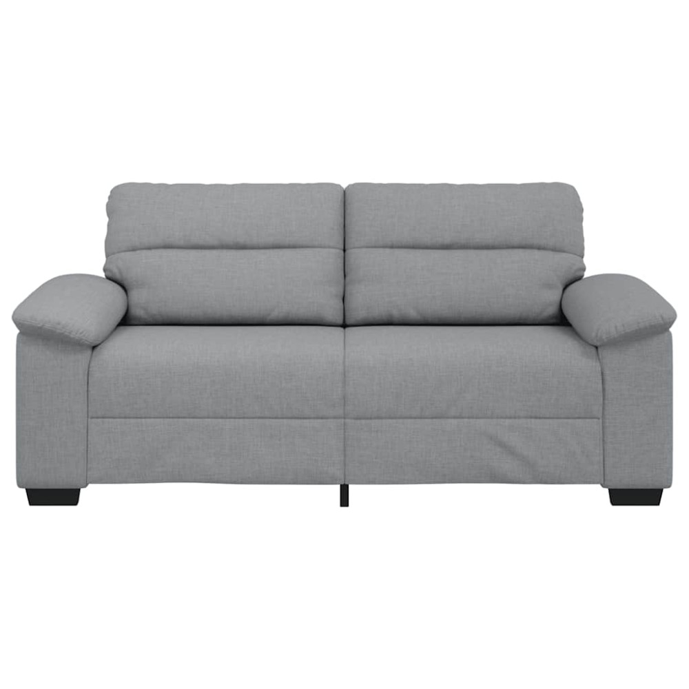 Produktbild för 2-sitssoffa ljusgrå 180x81x84 cm tyg