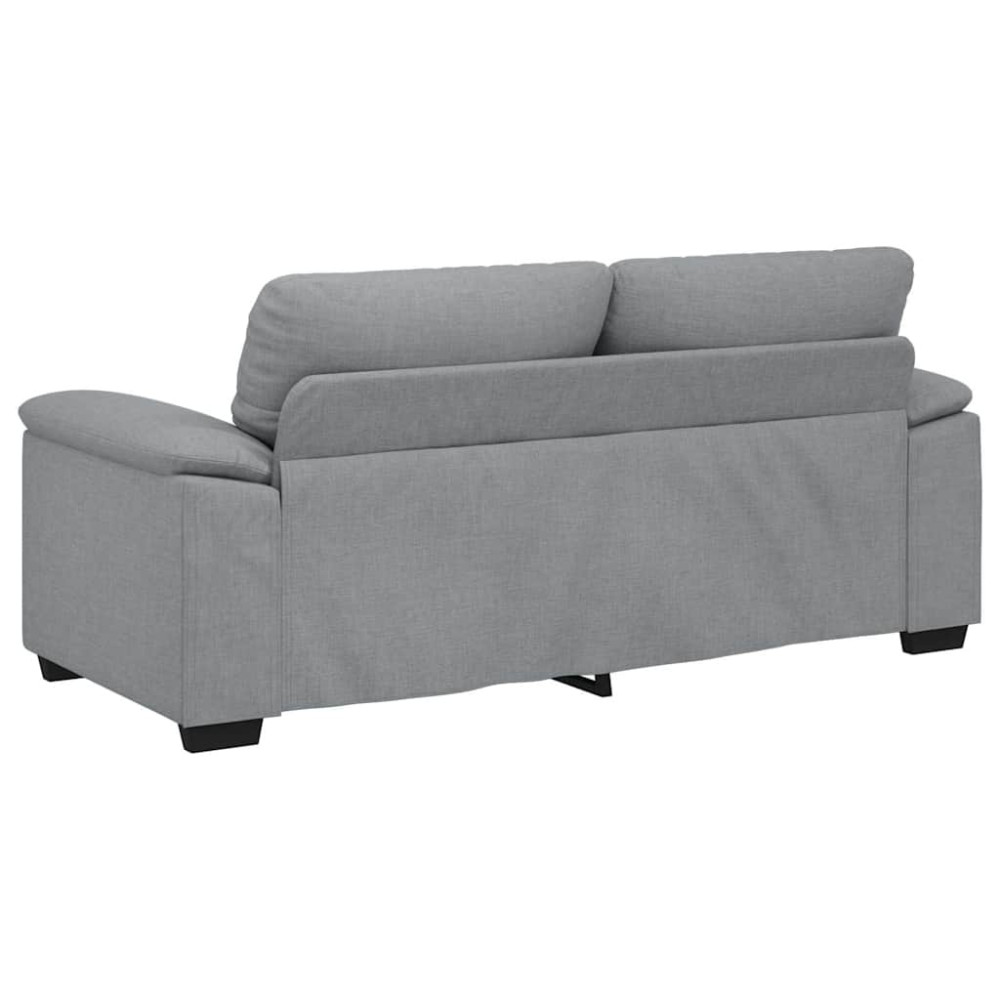 Produktbild för 2-sitssoffa ljusgrå 180x81x84 cm tyg