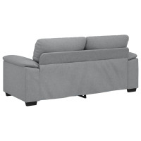 Produktbild för 2-sitssoffa ljusgrå 180x81x84 cm tyg