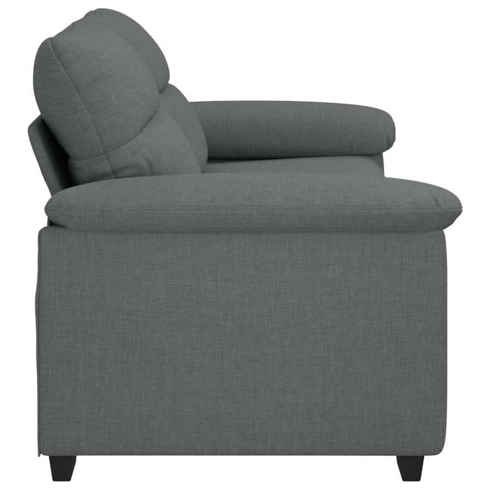 Produktbild för 2-sitssoffa mörkgrå 180x81x84 cm tyg
