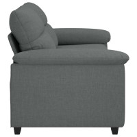 Produktbild för 2-sitssoffa mörkgrå 180x81x84 cm tyg