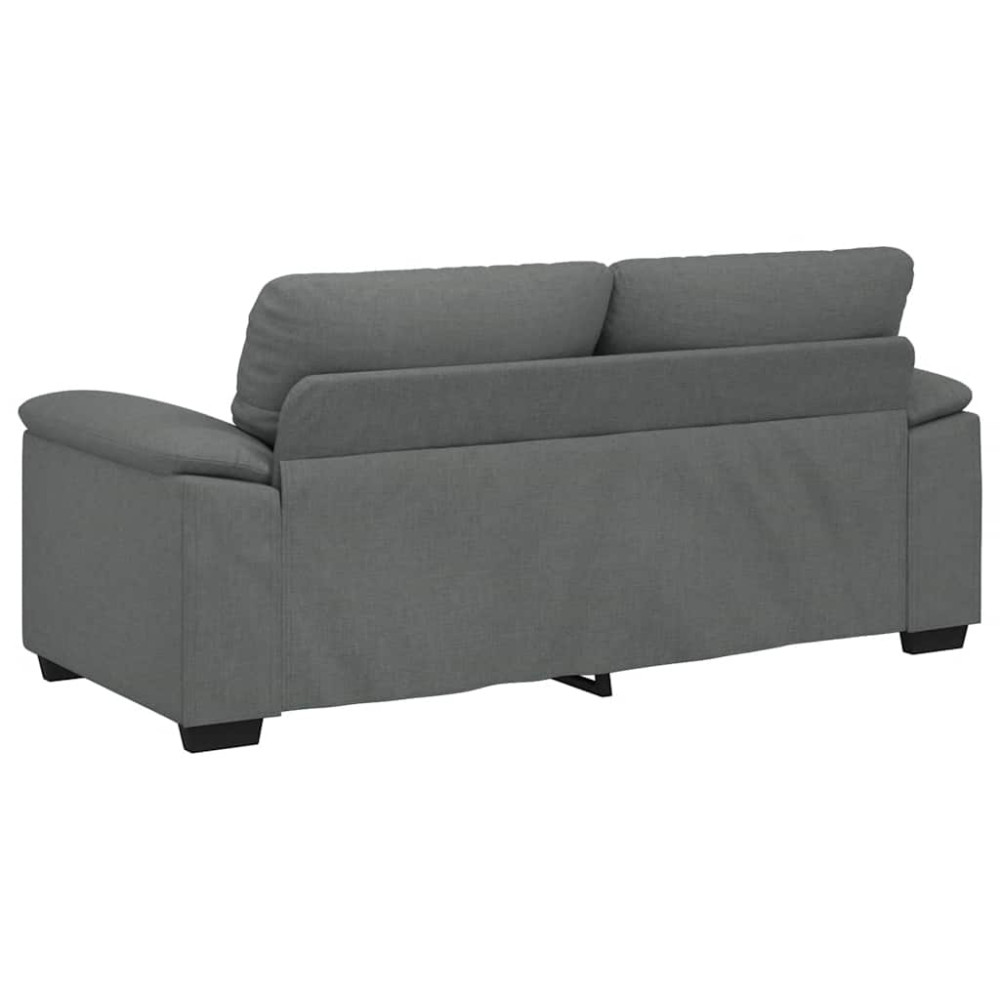 Produktbild för 2-sitssoffa mörkgrå 180x81x84 cm tyg