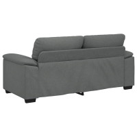 Produktbild för 2-sitssoffa mörkgrå 180x81x84 cm tyg