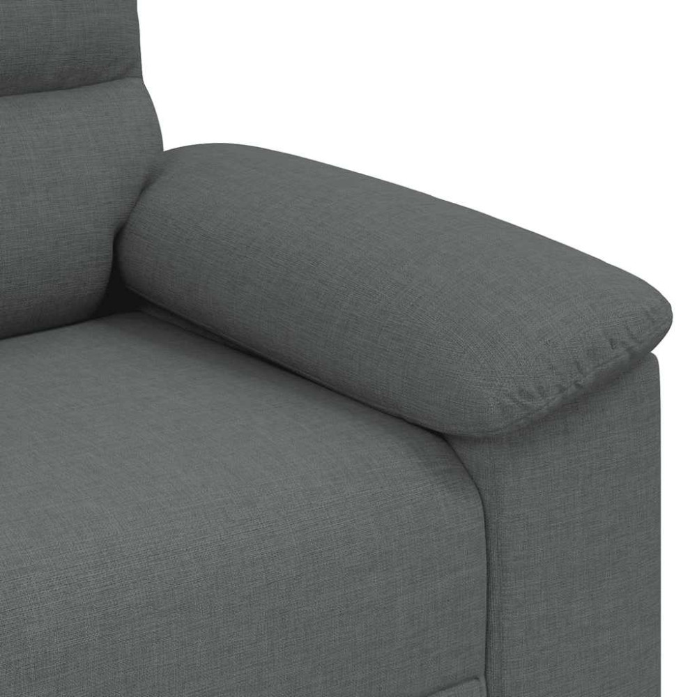 Produktbild för 2-sitssoffa mörkgrå 180x81x84 cm tyg