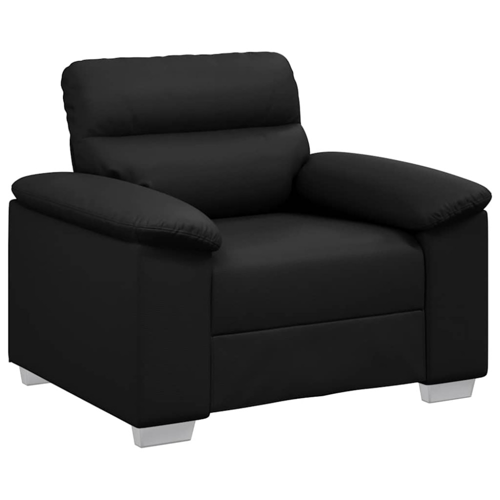 Produktbild för Soffstol svart 100x81x84 cm konstläder