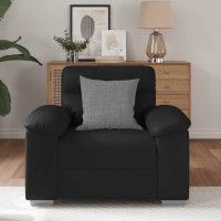 Produktbild för Soffstol svart 100x81x84 cm konstläder