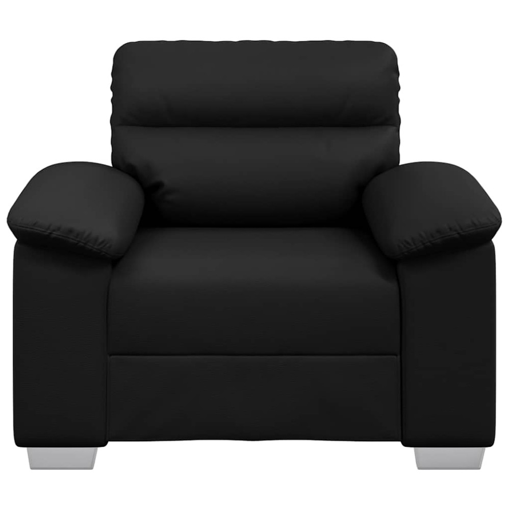 Produktbild för Soffstol svart 100x81x84 cm konstläder