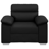 Produktbild för Soffstol svart 100x81x84 cm konstläder
