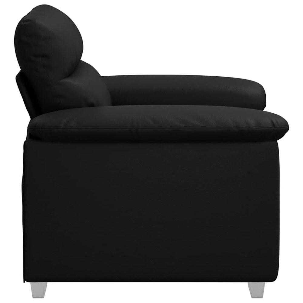 Produktbild för Soffstol svart 100x81x84 cm konstläder