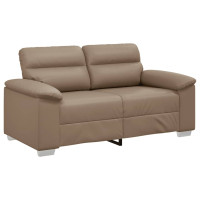 Produktbild för 2-sitssoffa cappuccino 160x81x84 cm konstläder