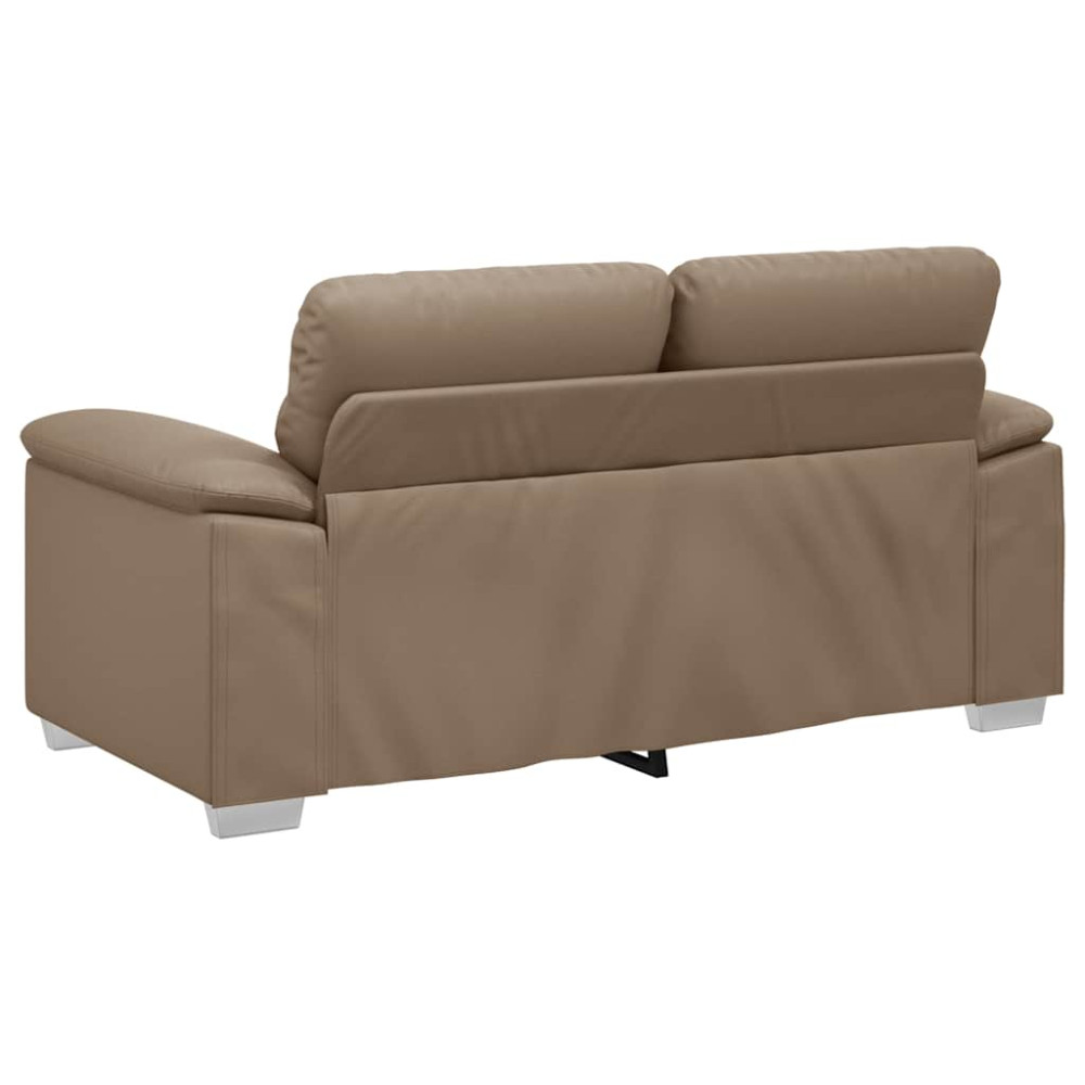Produktbild för 2-sitssoffa cappuccino 160x81x84 cm konstläder