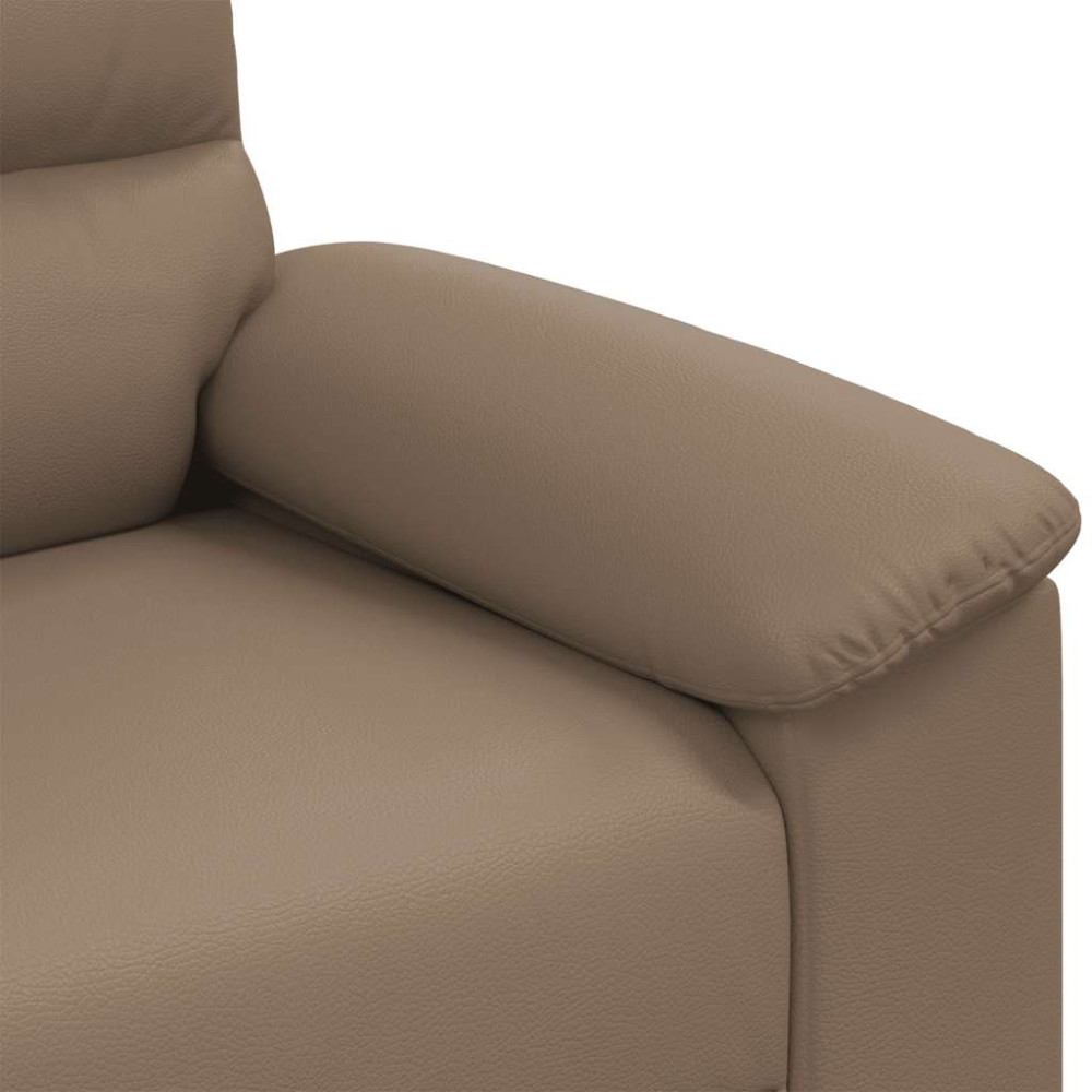 Produktbild för 2-sitssoffa cappuccino 160x81x84 cm konstläder