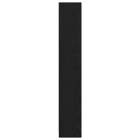 Produktbild för Bokhylla svart ek 40x24x143 cm konstruerat trä