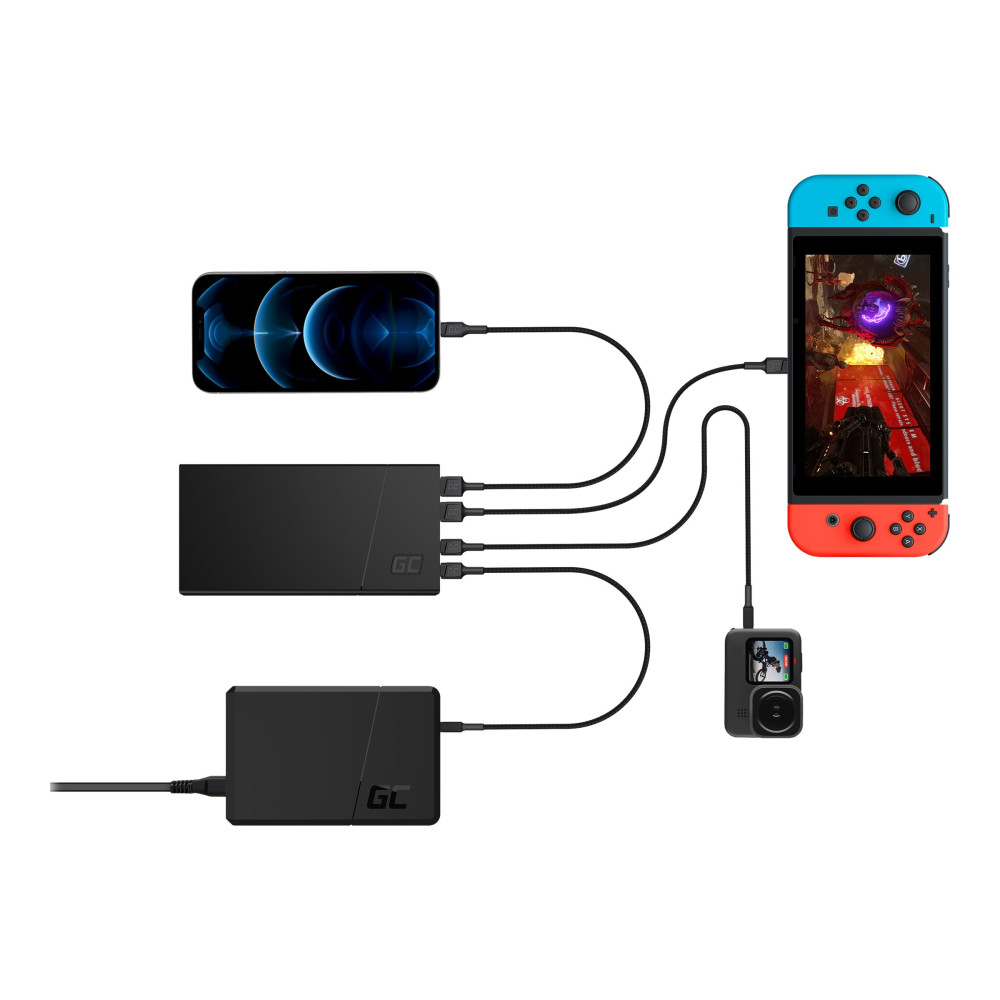 Produktbild för Green Cell PowerPlay 10S power bank - Li-pol - 2 x USB, USB-C - 18 watt