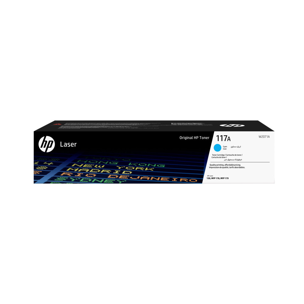 Produktbild för HP 117A - cyan - original - tonerkassett (W2071A)