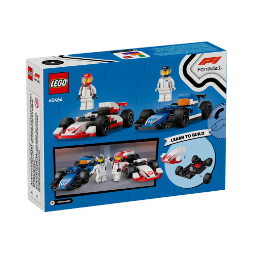 LEGO City 60464 - F1 Williams Racing & Haas F1 Racerbilar - byggsats - Lego