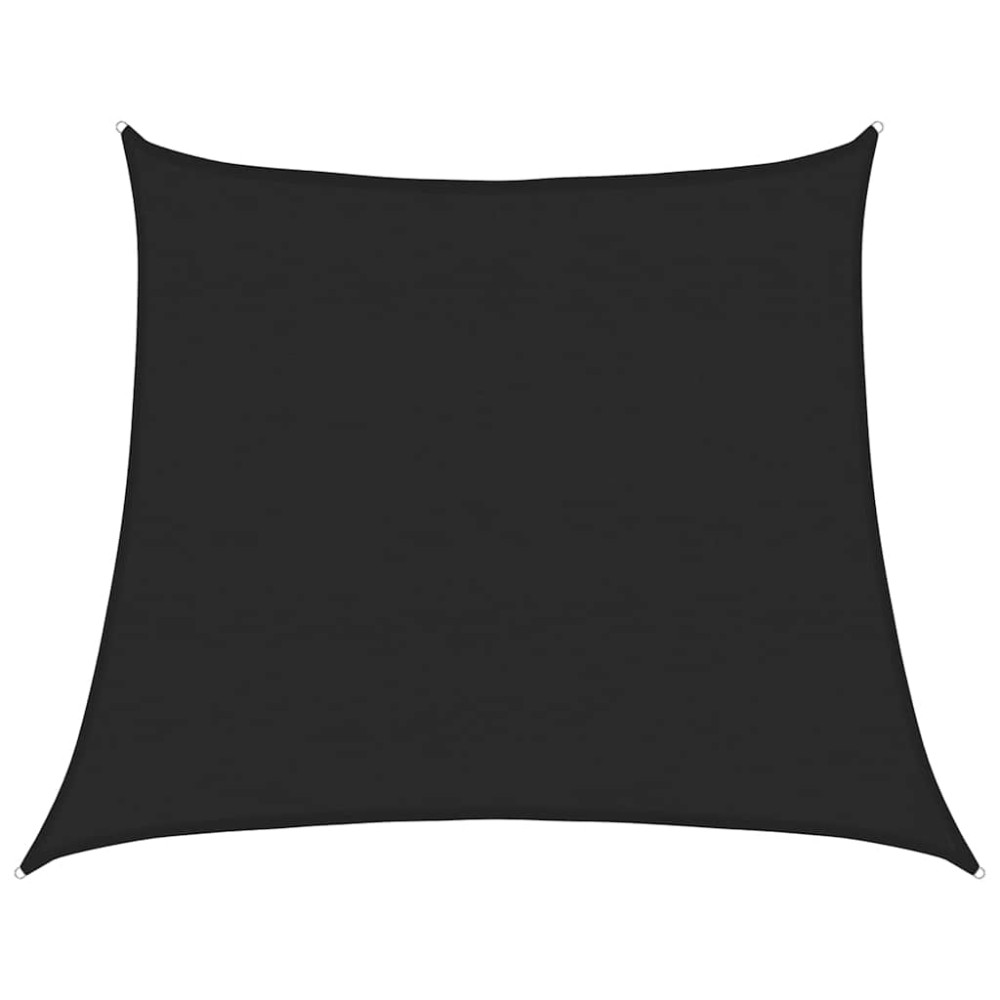 Produktbild för Solsegel 160 g/m² trapezoid svart 4/5x4 m HDPE