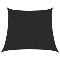 Produktbild för Solsegel 160 g/m² trapezoid svart 4/5x4 m HDPE