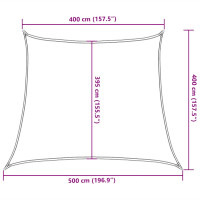 Produktbild för Solsegel 160 g/m² trapezoid svart 4/5x4 m HDPE
